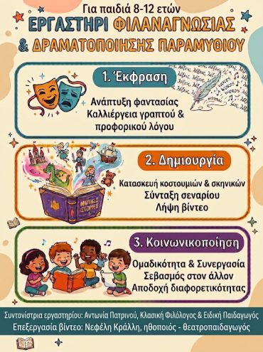 Δραματοποίηση Παραμυθιού – Δημιουργική Γραφή – Φιλαναγνωσία στο Γαλάτσι